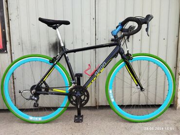 шоссейный велосипед купить бишкек: Корейские шоссейные велосипед Размер колёс 28 Рама Алюминиевый