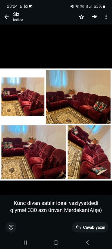 Divanlar: Künc divan, İşlənmiş, Açılmayan lalafo.az -da Divanlar: Künc divan, İşlənmiş, Açılmayan