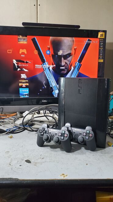 PS3 (Sony PlayStation 3): Playstation 320гб прошитая записано 25 игр, в комплекте все