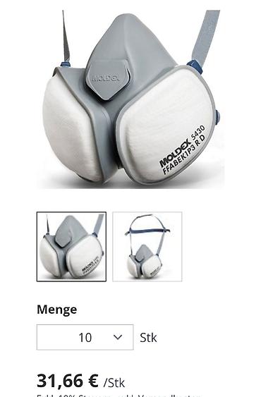 MOLDEX 5430 CompactMask – FFABEK1P3 R D yarımüz respiratoru - Model