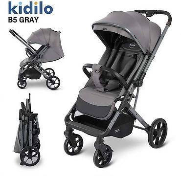 foo foo: Коляска Kidilo B5, в сером цвете, новая, большое место для ребенка — 1