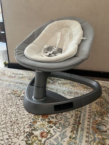 электрический шезлонг для новорожденных: Детский шезлонг, Электронная, Другой материал, цвет - Серый