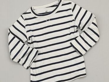 bluzka t shirt: Blouse, H&M, 1.5-2 years, 86-92 cm, condition - Fair