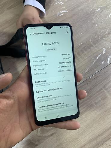 redmi note 17 цена в бишкеке: Смартфон Samsung Galaxy A10s (модель SM-A107F), красный. Основные — 3