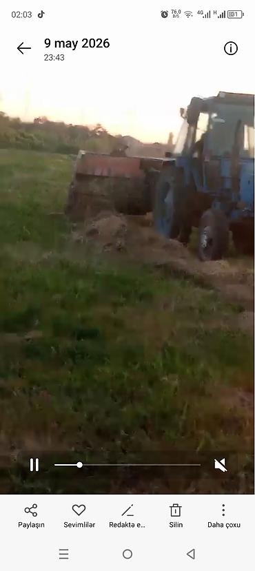 Traktorlar: Traktor Belarus (MTZ) belarus, 1979 il, 82 at gücü, motor 4.6 l, İşlənmiş — 11