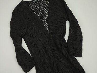 bluzki z dekoltem v czarne: Kardigan, L, stan - Bardzo dobry