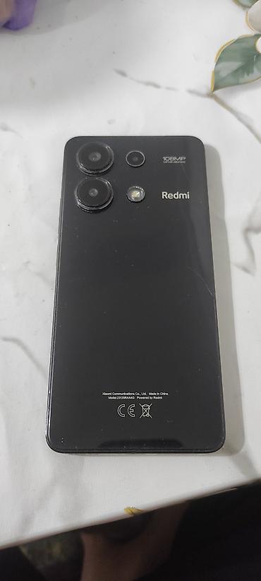 note 2: Redmi, Redmi Note 13, Б/у, 256 ГБ, цвет - Черный, 2 SIM — 2