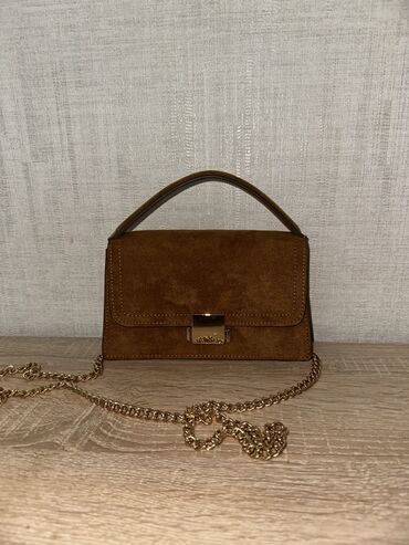 бордовые мужские мокасины: Qəhvəyi süet mini çanta - Material: yumşaq süet tekstura - Rəng: isti