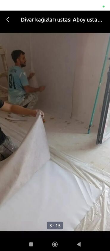 Malyar işləri: Divar kağızları ustası Aboy ustası malyar ustası paduqa ustası cəld və — 3