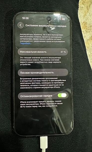 galaxy starship: IPhone 14 Pro, Новый, 256 ГБ, Space Gray, Кабель, 81 % — 6