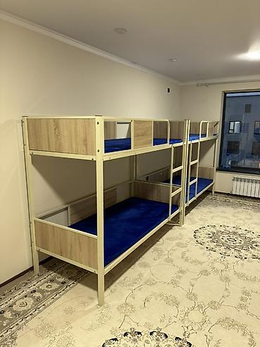 Двухъярусные кровати-стойки для общежитий/хостелов/сменных бригад. -