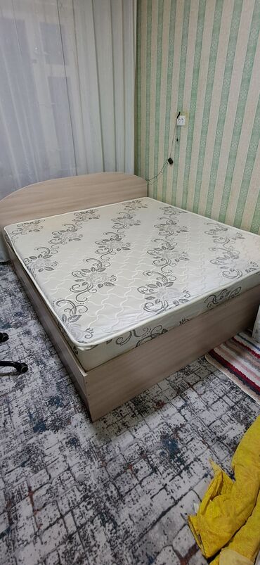 спальный кровать: Эки кишилик керебет, Колдонулган, Матрасы бар, узуну - 200 см