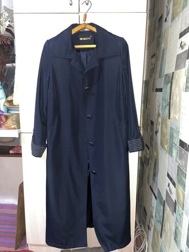 стильная мужская одежда фото: Плащ 2XL (EU 44), цвет - Синий