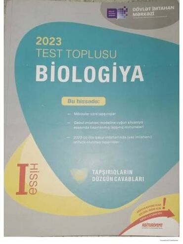 химия банк тестов ответы: Məhsul: 2023 Test Toplusu – Biologiya (I hissə) Xüsusiyyətlər: -