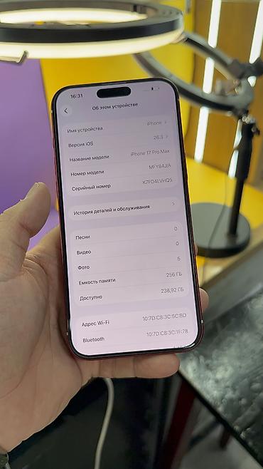 Apple iPhone: IPhone 17 Pro Max, Б/у, 256 ГБ, 100 % — 16