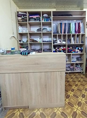 Оборудование для магазинов: Mağaza üçün vitrin və kassir stolu dəsti - Material: laminat/LDSP — 1