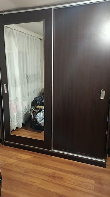 Sürgülü qapılı geyim dolabı - Material: tünd ağac teksturalı lalafo.az -da Sürgülü qapılı geyim dolabı - Material: tünd ağac teksturalı