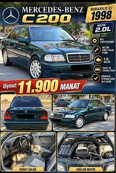 termostat satisi: Mercedes-Benz C 200: 2 l | 1998 il Sedan — 1