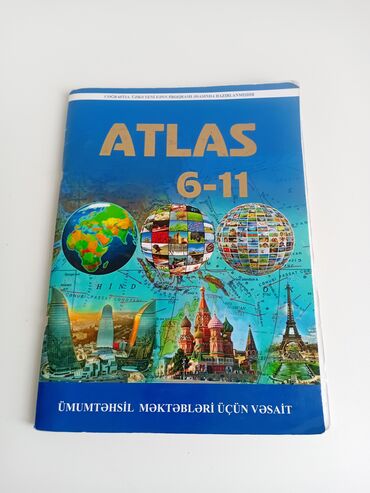 азербайджанский язык 6 класс методическое пособие: 6–11-ci siniflər üçün nəzərdə tutulmuş Atlas.İçi təmizdir. Məktəb