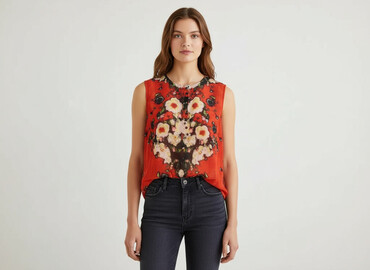 eleganckie bluzki czerwona: River Island, Bluzka damska, rozmiar M
