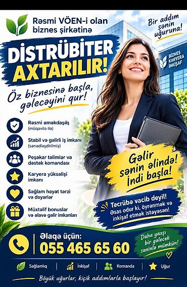 ailəvi is elanlari: Makler tələb olunur, Təcrübəsiz, Dəyişən qrafik — 1
