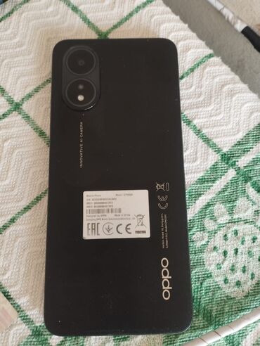 umico telefon: Oppo A18, 128 GB, rəng - Qara, Barmaq izi