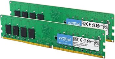 Комплектующие для ПК и ноутбуков: Оперативная память, Б/у, Crucial, 16 ГБ, DDR4, 2666 МГц, Для ПК
