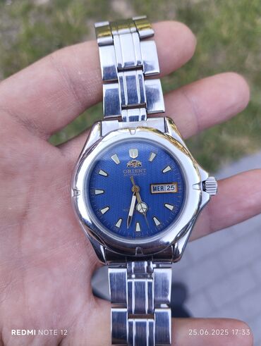 Qol saatları: İşlənmiş, Qol saatı, Orient, rəng - Göy — 6