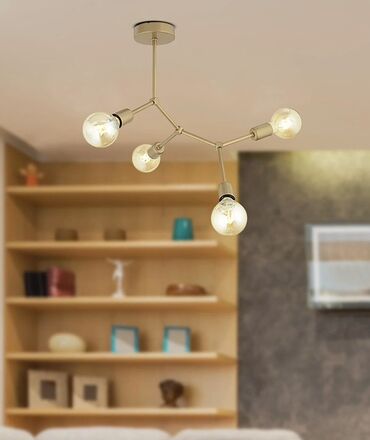 bnc lan: Çılçıraq, 4 lampa, Metal