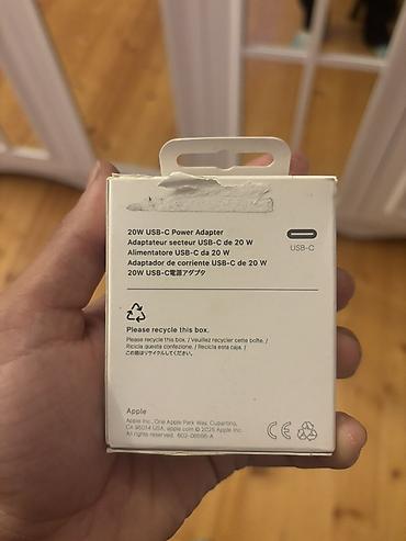 iphone 20w adapter: Apple USB‑C 20W Power Adapter - Model: A2347 (MUVV3ZM/A) - Güc: 20W - — 1