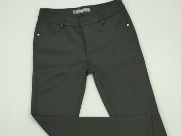 czarne zamszowa spódniczka: Material trousers, L (EU 40), condition - Perfect