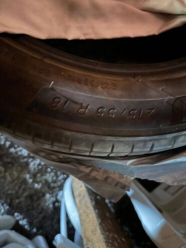 шины 22555 r18: Шины 215 / 55 / R 18, Лето, Б/у, Michelin