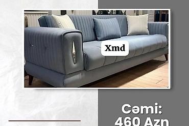 Divanlar: Tek divan – 450 AZN - Müasir dizayn: dərin kapitone tikişlər, qızılı — 20