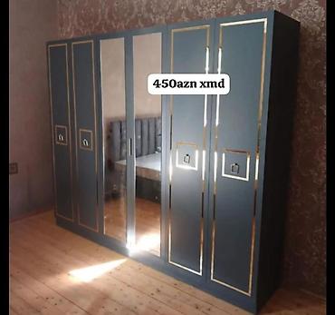 qab alan: Yeni, 6 qapı, Güzgülü, Boz, Açılan, Düz dolab — 1