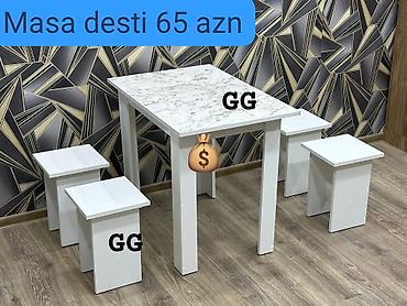 stol stul dəstləri qiymetleri: Masa desti rəng seçimi var — 1