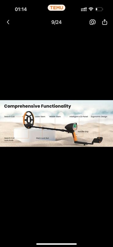 Metal axtaran aparatlar: Endirim Металлоискатель для Молодежи и Взрослых - Водонепроницаемый — 6