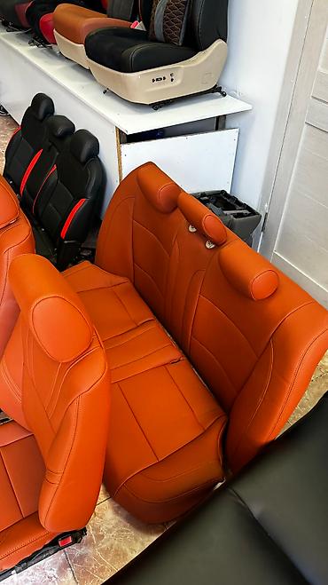 с5: Чехлы Кожаные, С подушкой, цвет - Шампань, BMW, Новый, Самовывоз — 1