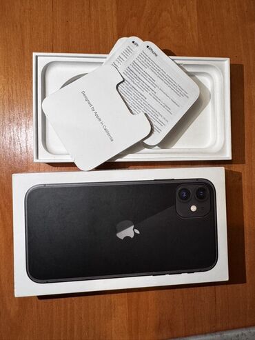 айфон телефон бу: IPhone 11, Б/у, 128 ГБ, Черный, Коробка, 76 %