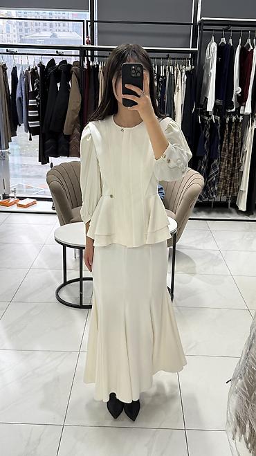 Повседневные платья: Повседневное платье, Турция, Осень-весна, Длинная модель, Трикотаж, Прямое, S — 9