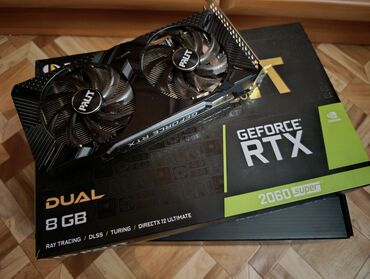 видеокарта 2060: Видеокарта, Б/у, Palit, GeForce RTX, 8 ГБ, Для ПК