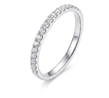 Үлпөт көйнөктөрү жана аксессуарлар: 💍 Кольцо из белого золота 750 пробы с лабораторными бриллиантами • — 4