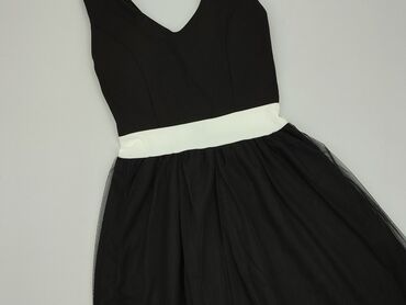 czarna sukienki dzianinowa: Sukienka, S, stan - Idealny