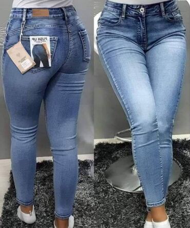 Farmerke: Pamuk, Visok struk, Drugi kroj — 10