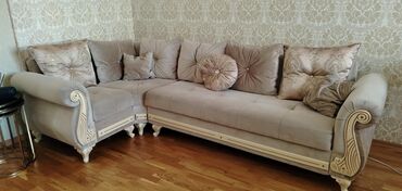 Künc divan, İşlənmiş, Açılan, Bazalı, Parça, Çatdırılma yoxdur
