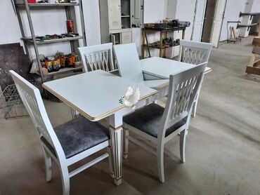 столы и стулья для кухни: Mətbəx üçün, Yeni, Dördbucaq masa, 4 stul