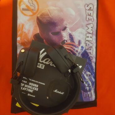 Qulaqcıqlar: Simsiz (Bluetooth) Qulaqcıqlar, Marshall, rəng - Qara — 7