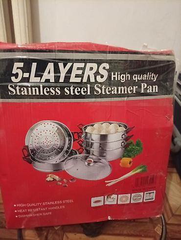Пятиярусная пароварка из нержавеющей стали (5-LAYERS Stainless Steel