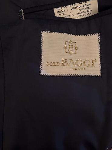 prakata kostyum: Gold Baggi kişi kostyumu – “2 Buttons Slim” model - Rəng: tünd göy — 4