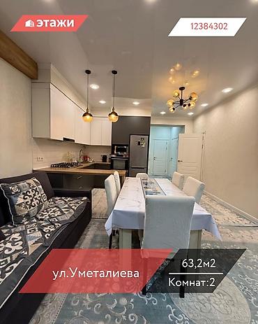 Продажа квартир: 2 комнаты, 63 м², 5 этаж — 1