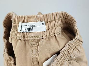 spodnie dresowe sliskie: Denim, Spodnie materiałowe damskie, rozmiar 2XS — 4
